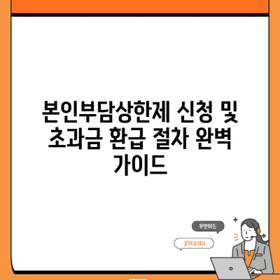 본인부담상한제 신청 및 초과금 환급 절차 완벽 가이드