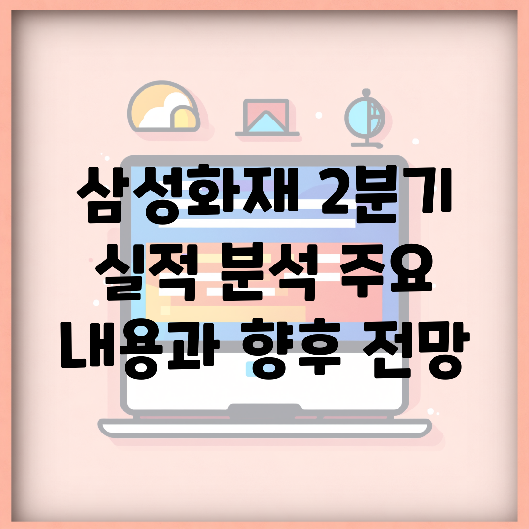 삼성화재 2분기 실적 분석| 주요 내용과 향후 전망
