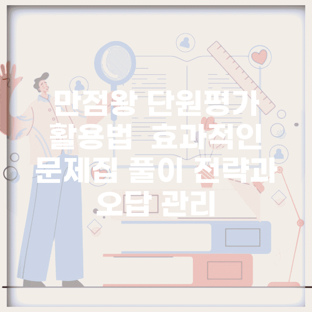 만점왕 단원평가 활용법 | 효과적인 문제집 풀이 전략과 오답 관리