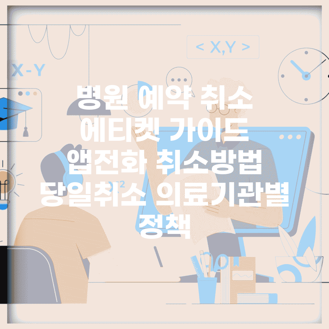 병원 예약 취소 에티켓 가이드 | 앱/전화 취소방법 | 당일취소 의료기관별 정책