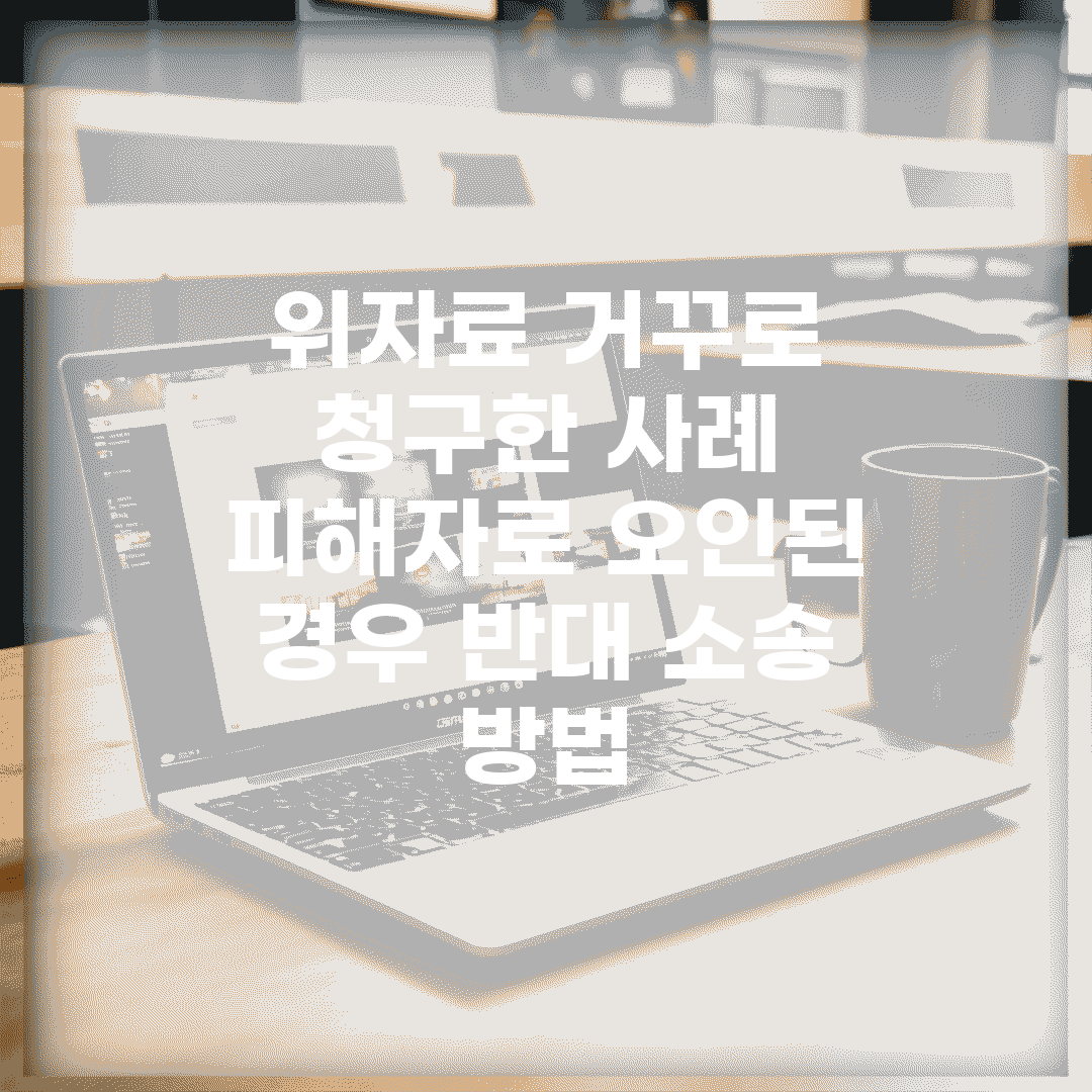 위자료 거꾸로 청구한 사례 | 피해자로 오인된 경우 반대 소송 방법