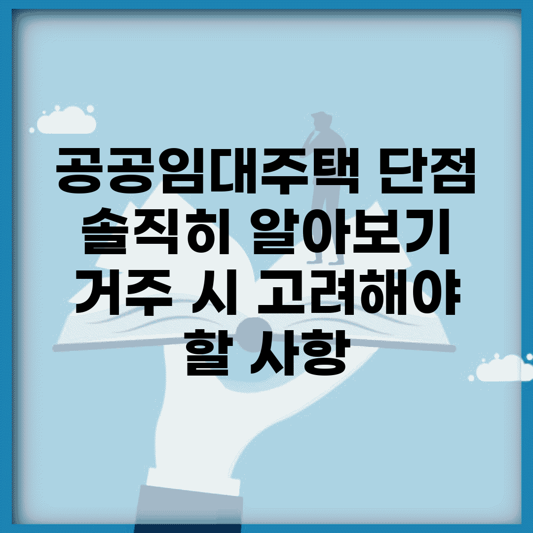 공공임대주택 단점 솔직히 알아보기 | 거주 시 고려해야 할 사항