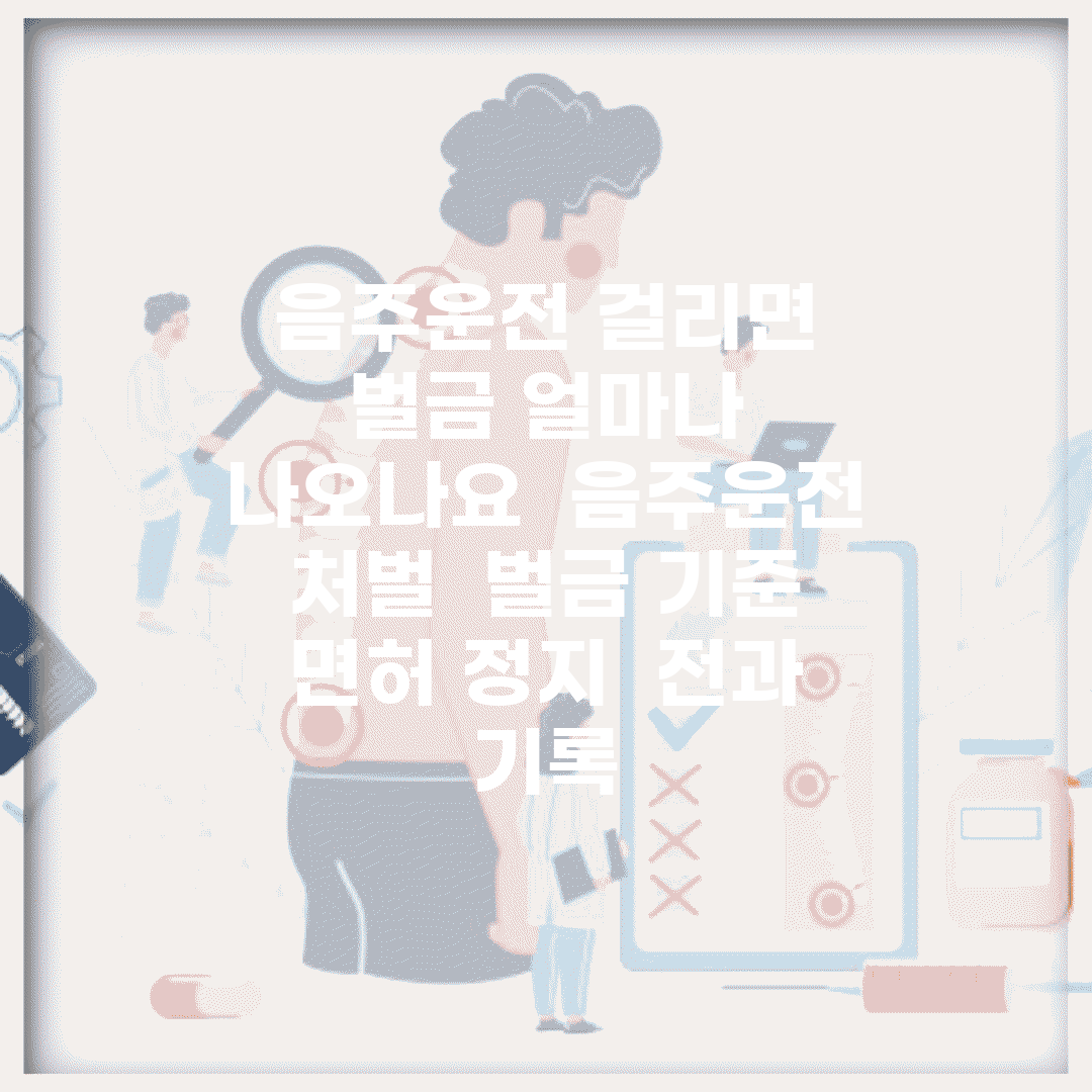 음주운전 걸리면 벌금 얼마나 나오나요 | 음주운전 처벌 | 벌금 기준 | 면허 정지 | 전과 기록