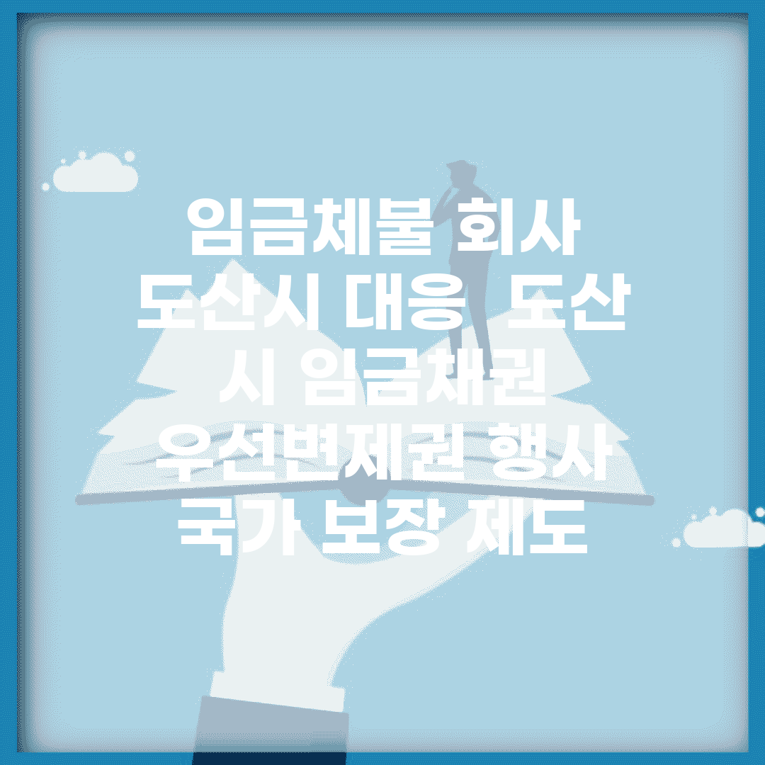 임금체불 회사 도산시 대응 | 도산 시 임금채권 | 우선변제권 행사 | 국가 보장 제도