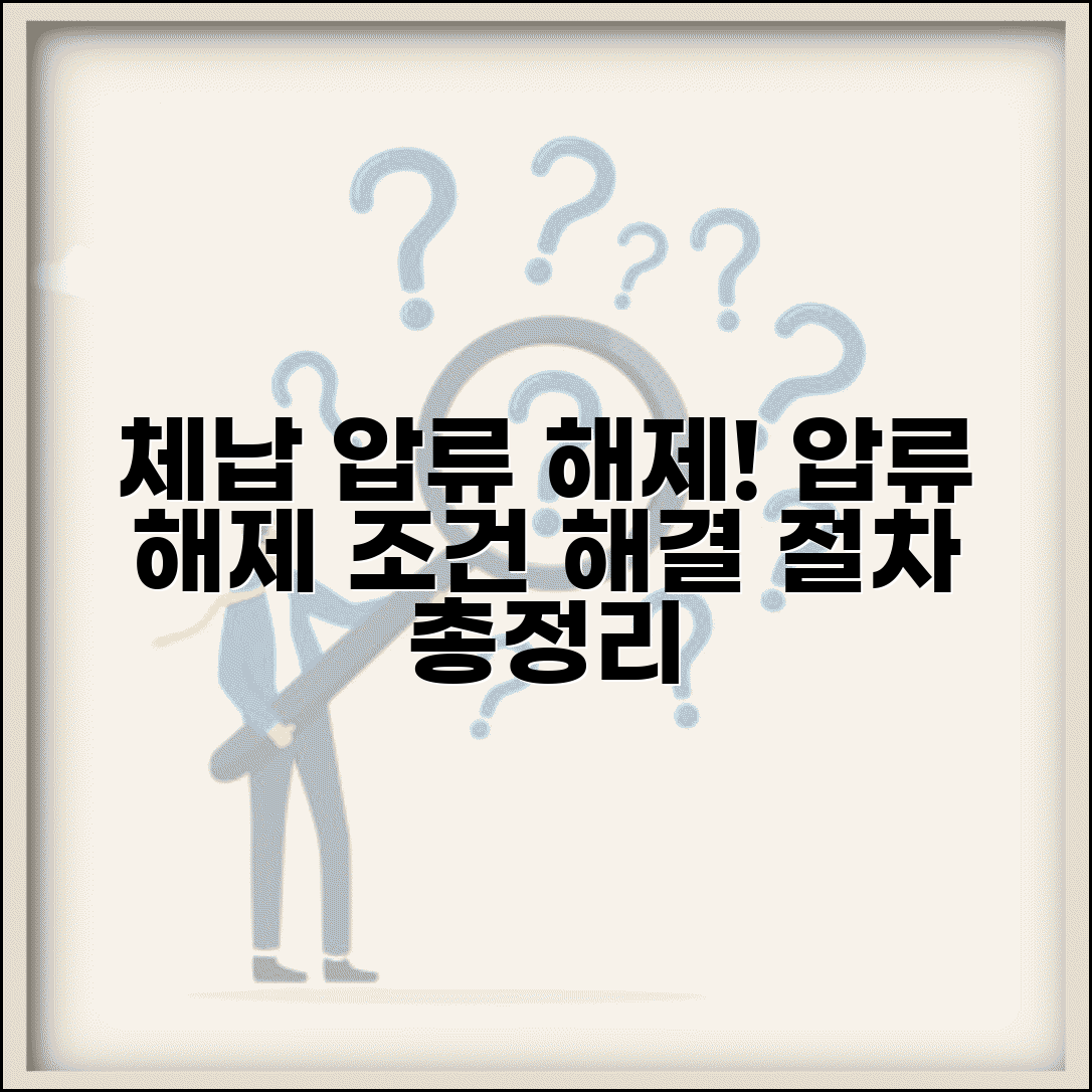체납 압류 해제 신청 | 압류 재산 해제 조건 | 체납액 완납 후 처리 | 압류 해제 절차