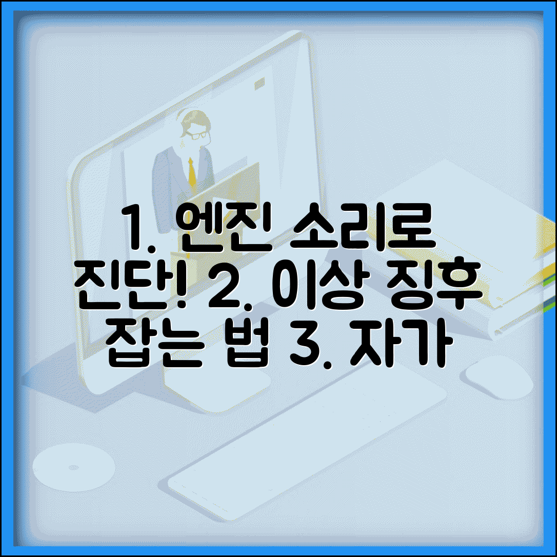 자동차 시동 소리로 엔진 상태 진단 | 이상 징후 감지법 및 점검 방법