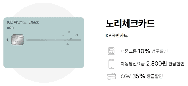 국민카드 노리체크카드