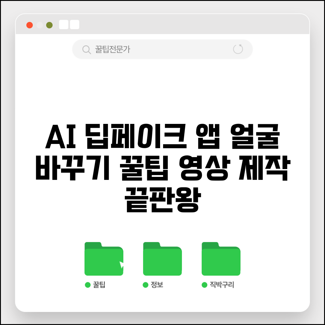 딥 페이크 앱 추천 얼굴 바꾸기 | AI 딥페이크 영상 제작 앱 기능 소개