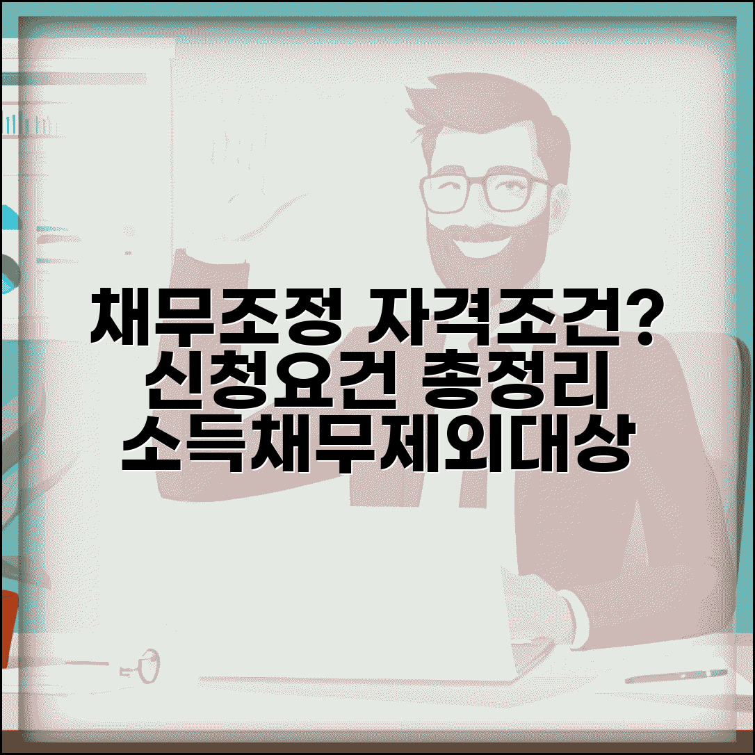 채무조정 신청 자격 조건 | 참여요건 | 채무기준 | 소득한도 | 제외대상 | 확인방법