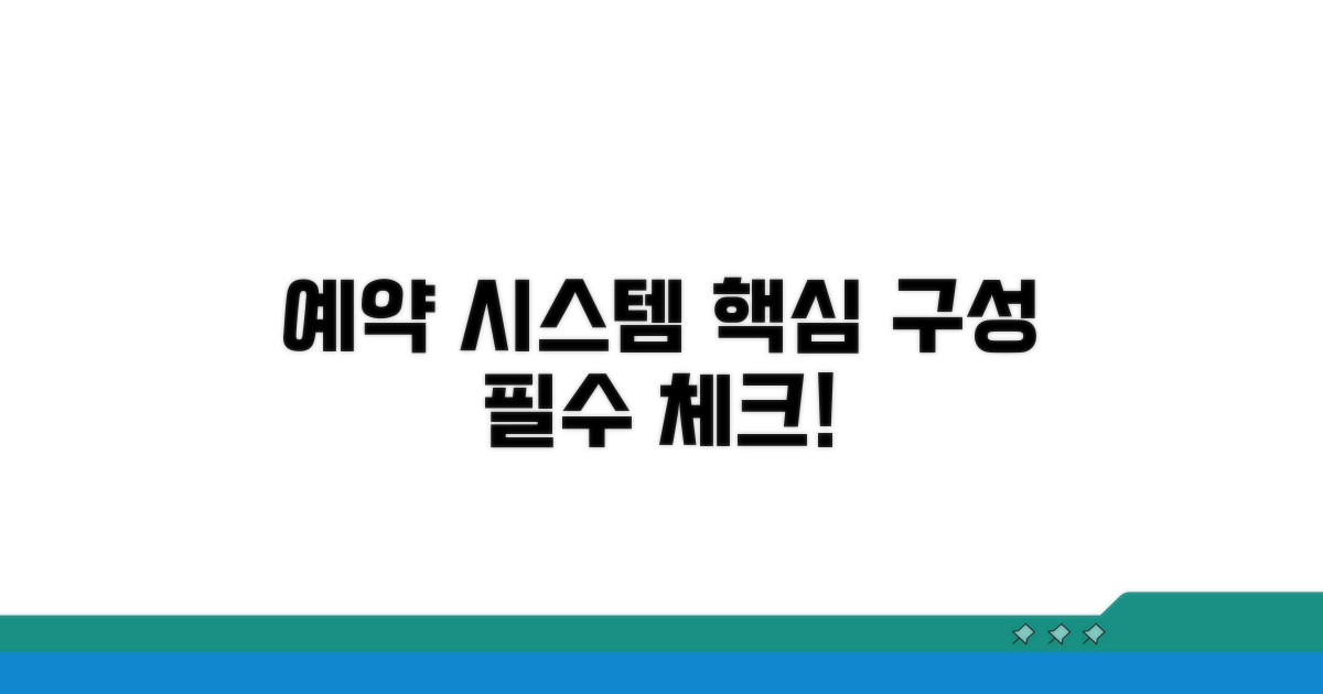 예약 시스템 필수 구성 요소