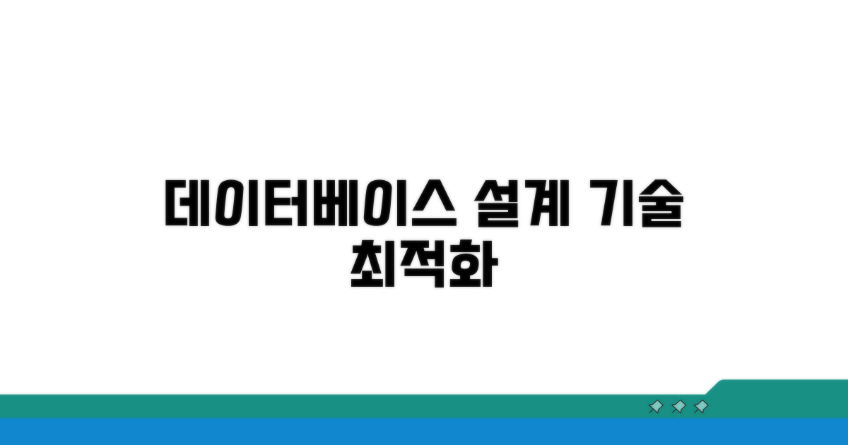 데이터베이스 설계와 기술 선택