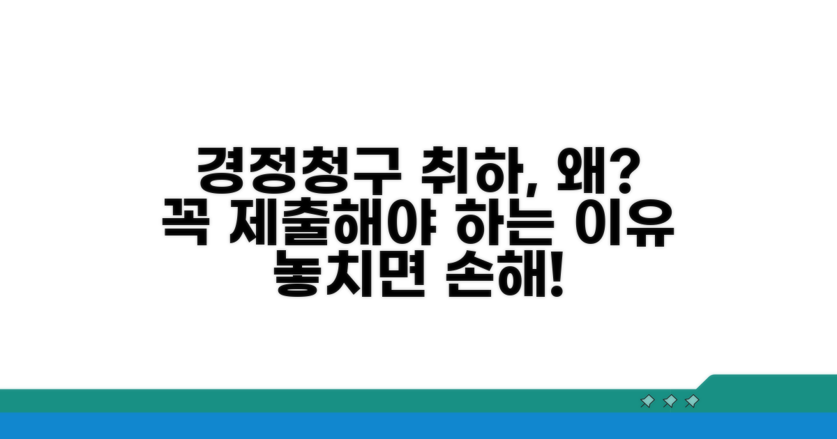 경정청구 취하서, 왜 제출해야 할까?
