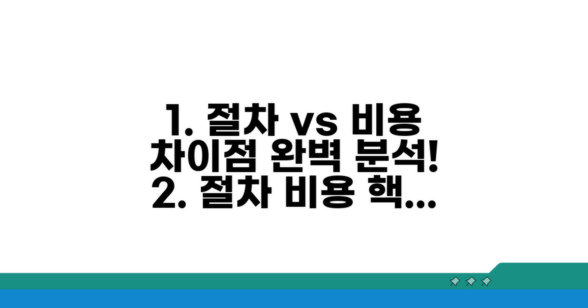 절차와 비용, 어떻게 다를까?