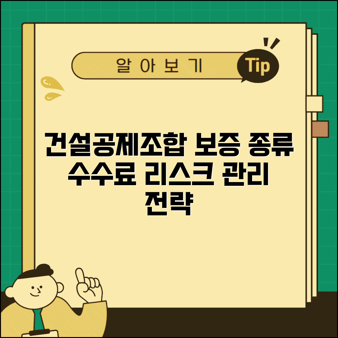 건설공제조합 보증 종류 수수료와 리스크 관리 전략
