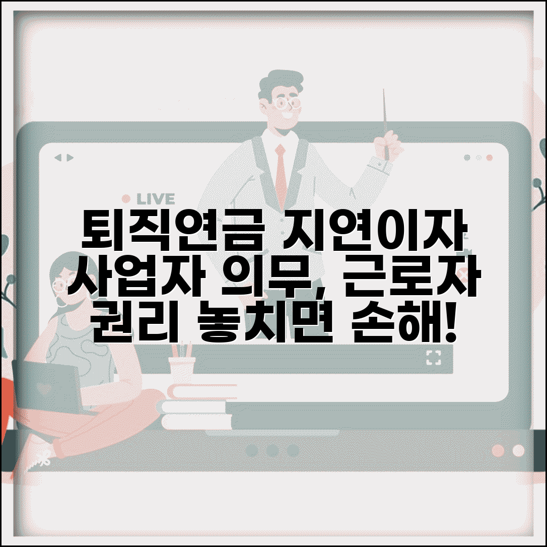 퇴직연금 불입 지연이자 규정과 사업자 의무 근로자 권리