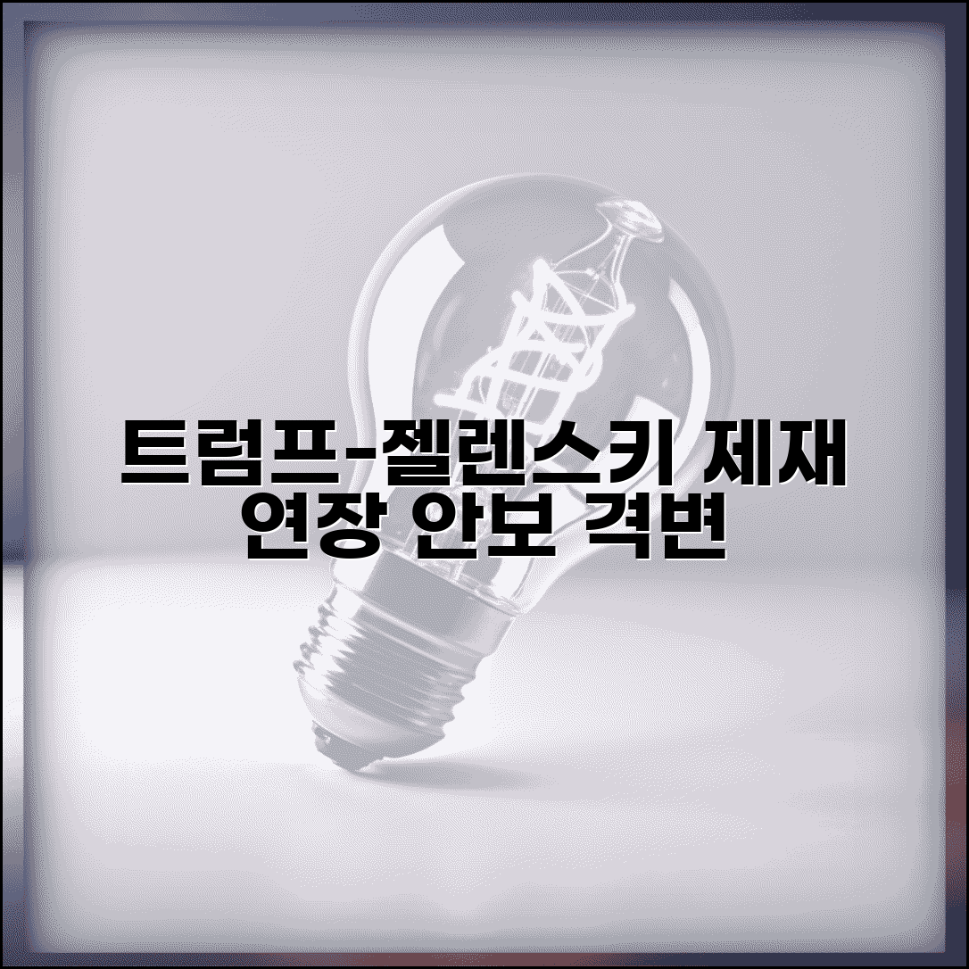 트럼프 젤렌스키 제재 연장 국제 영향과 안보 정책 변화