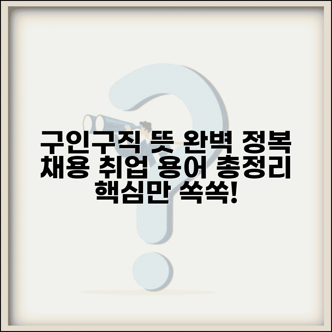 구인구직 뜻 의미 완벽 이해와 채용 취업 용어 정리