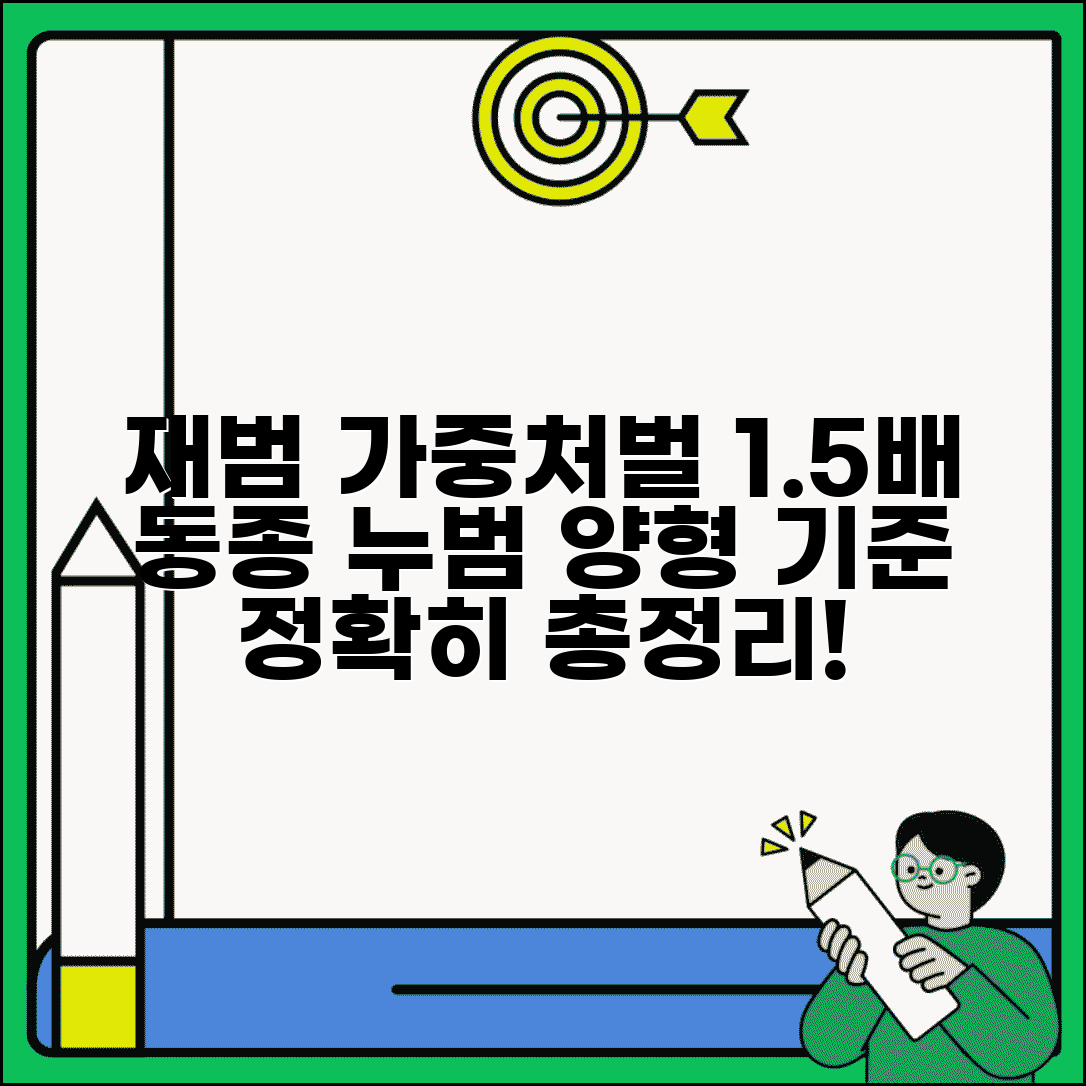 재범 가중처벌 1.5배 동종 누범 양형 기준 총정리