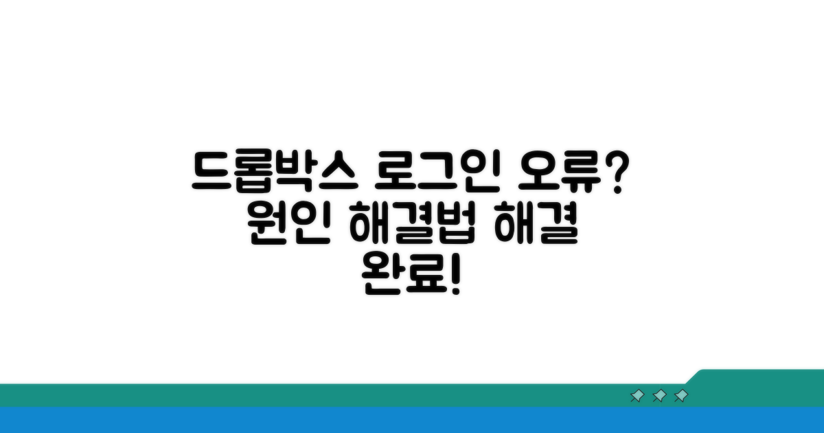 드롭박스 로그인 오류 원인 분석