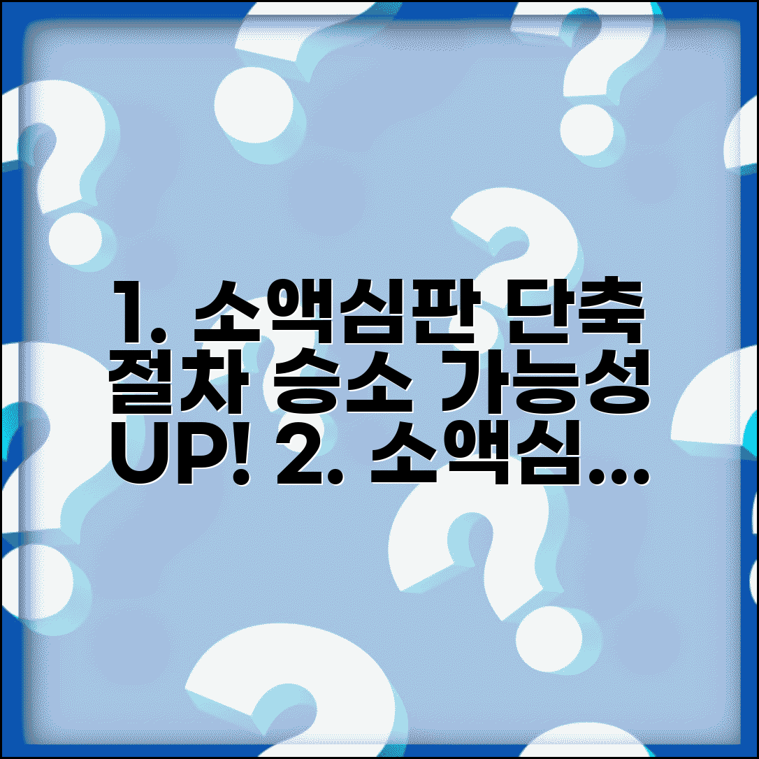 소액심판 청구 절차 소요시간 및 승소 전략