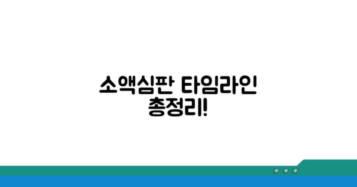 소액심판 절차 타임라인 총정리