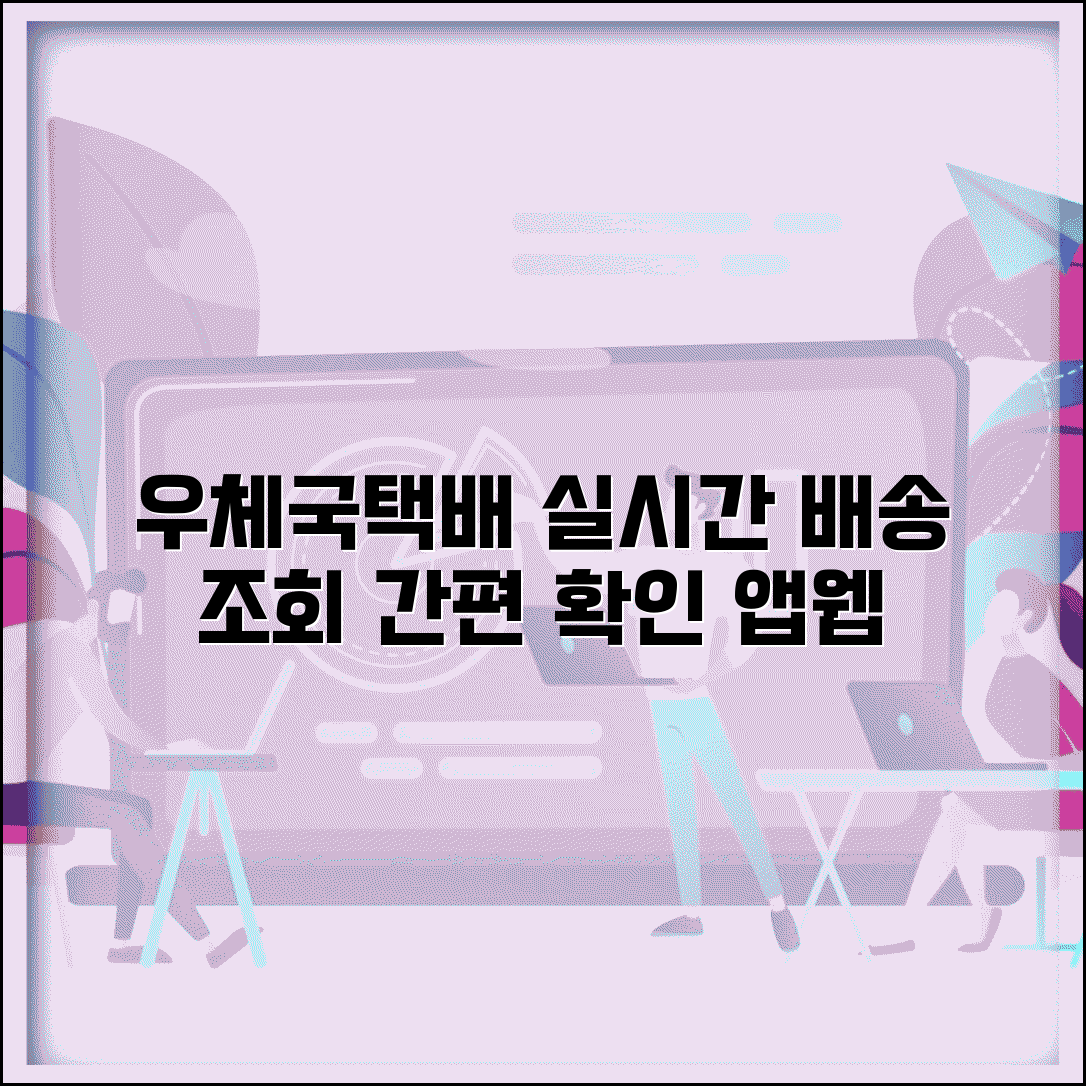 우체국택배 실시간 조회 앱 웹사이트 배송 상태 확인