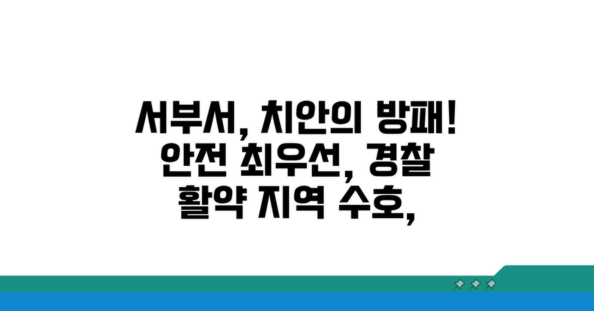 치안 강화, 서부 경찰서의 역할과 중요성