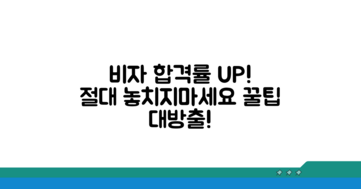 비자 발급 성공률 높이는 꿀팁