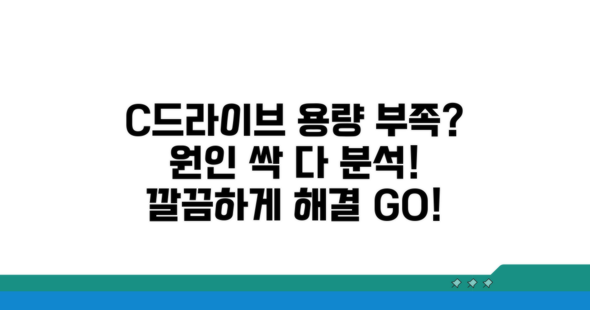 C드라이브 용량 부족 원인 분석