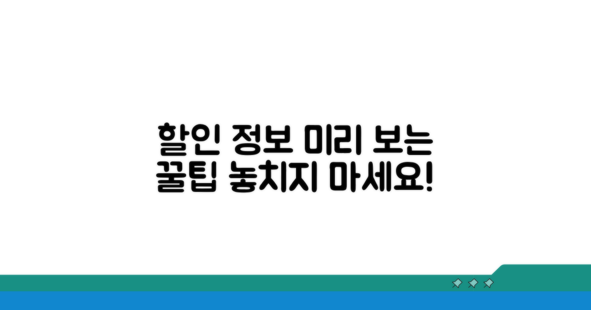 할인 정보, 미리 확인하는 팁