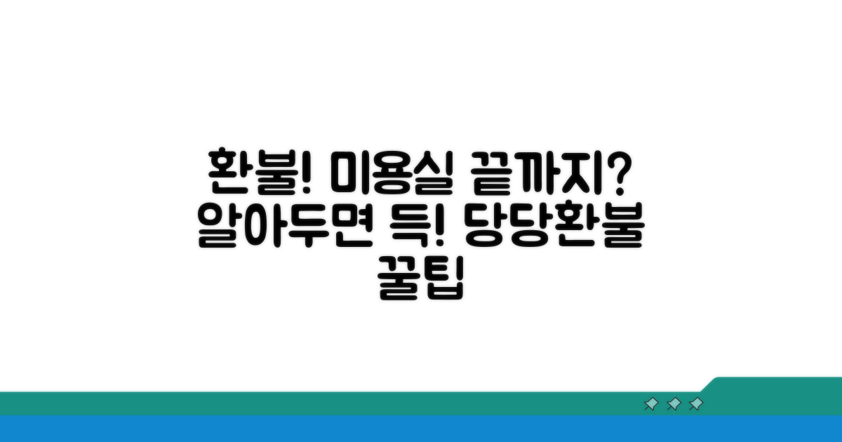미용실 환불, 어디까지 될까?