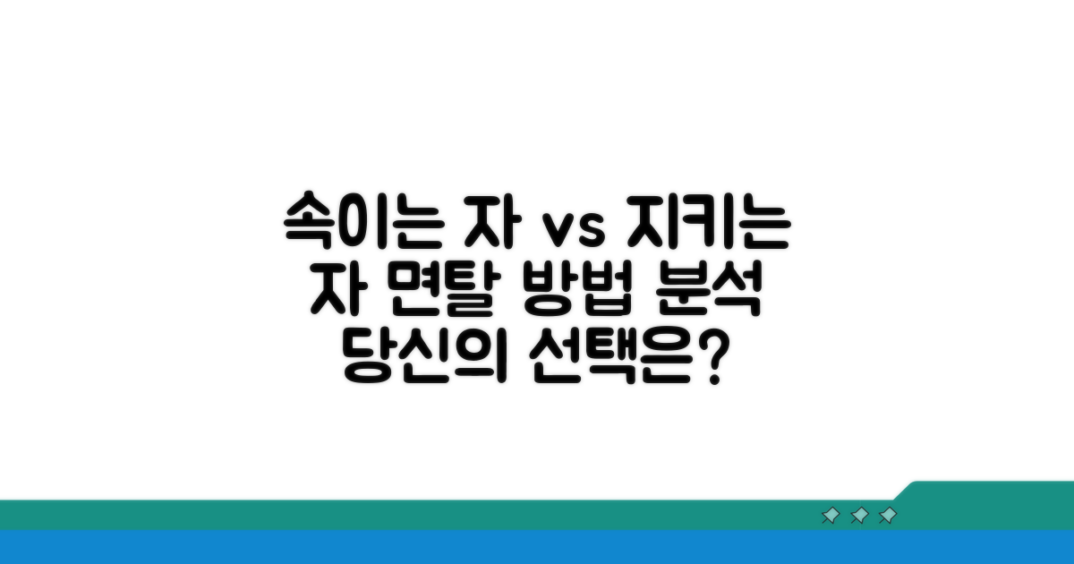 속이는 자 vs 지키는 자, 면탈 방법 분석