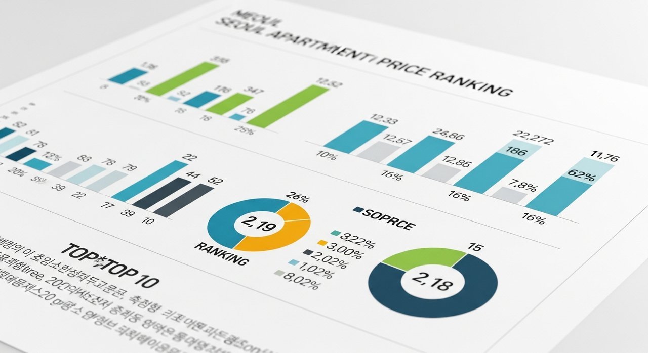 서울 아파트 시세 순위: 가격, 지역, 면적별 TOP 10 완벽 분석