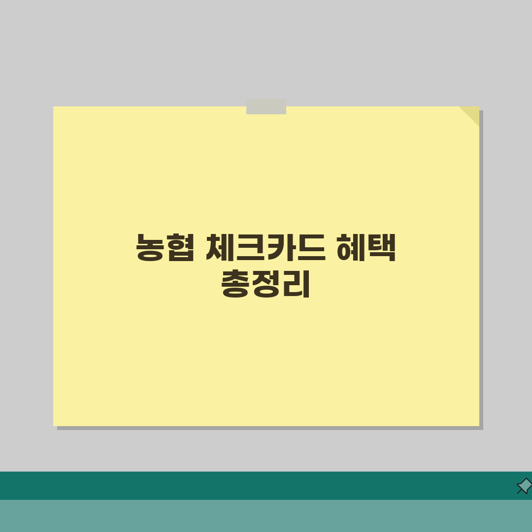 농협 체크카드 종류 혜택 비교 | NH농협 체크카드 추천 완벽 가이드, 직접 해보니 이렇네
