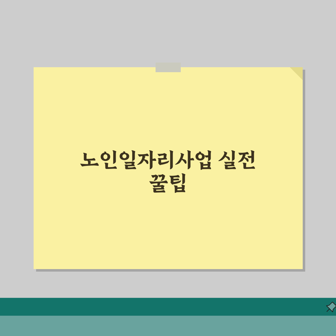 노인일자리사업 종류 비교 분석 | 유형별 특징 및 조건 | 적합한 사업 선택 가이드 솔직후